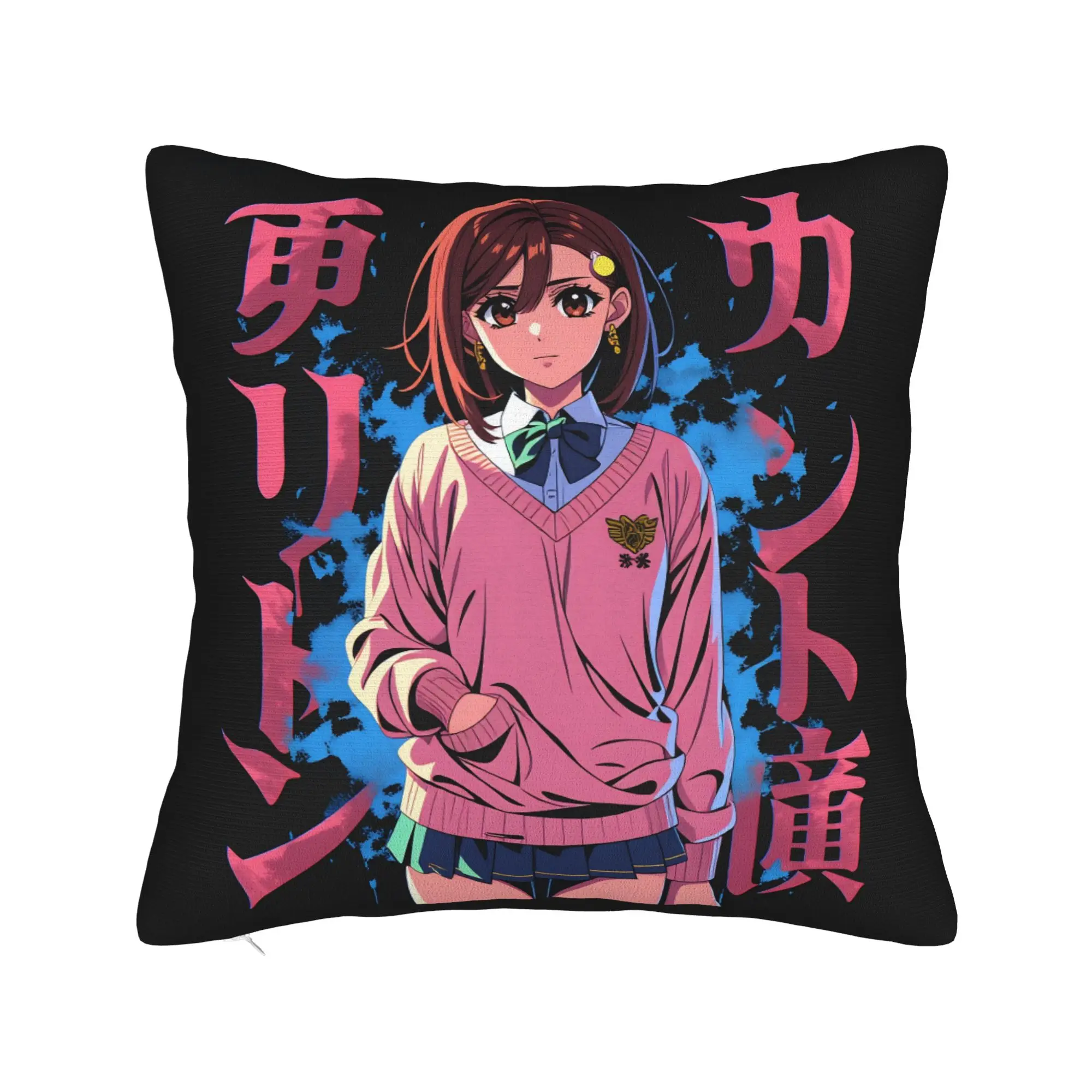 Anime Ayase Pillow Case  Graphic Pillow Cover Kawaii Pillowcases For Couch Sofa Bedroom