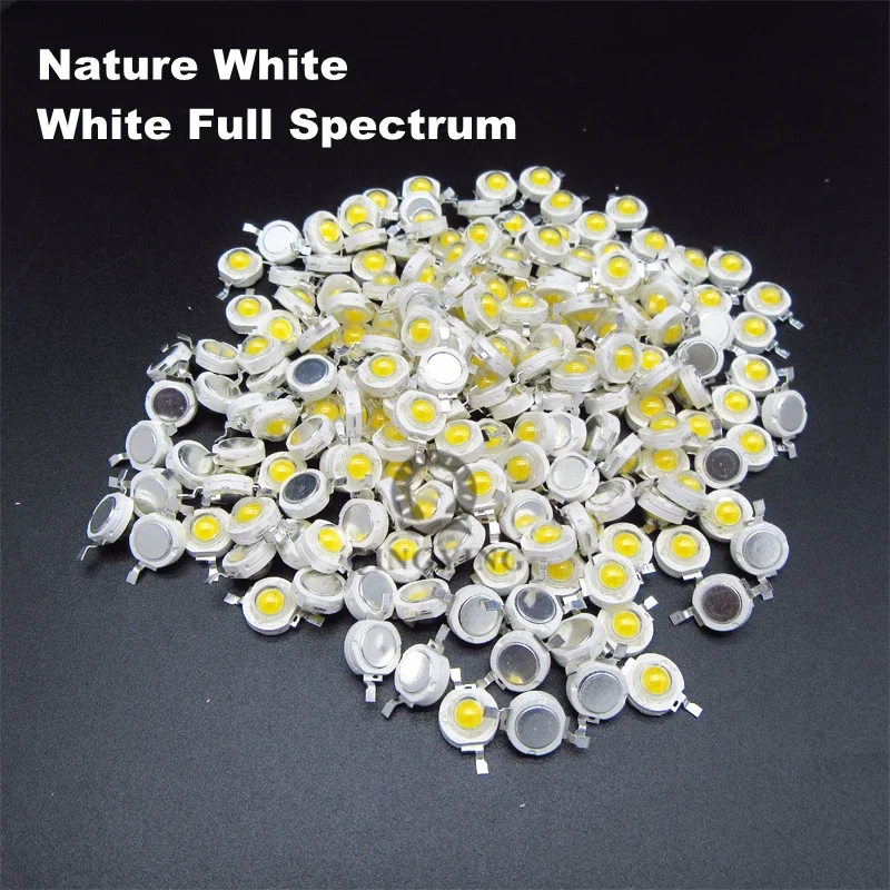 10pcs 1W 3W 5W High Power LED Chip Lamp Diodes Warm White Cold White 10000K 30000K Red Green Blue Yellow 440 660nm Light Beads