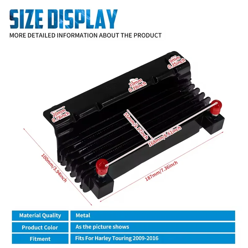 

Oil Cooler Radiator Adapter For Street Glide FLHTC Touring Road King FLHR Ultra 2009-2016 Motorcycle Water Tank