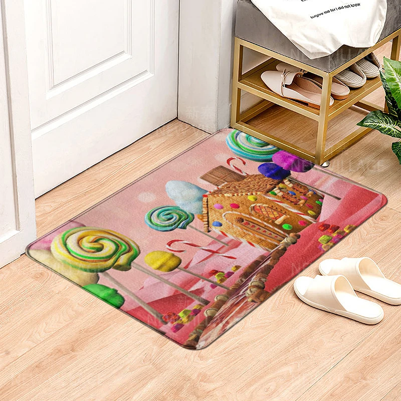 House entrance carpet Home doormat Animal oil painting style Room Foot mat bathroom non-slip mat Kitchen water absorption mat