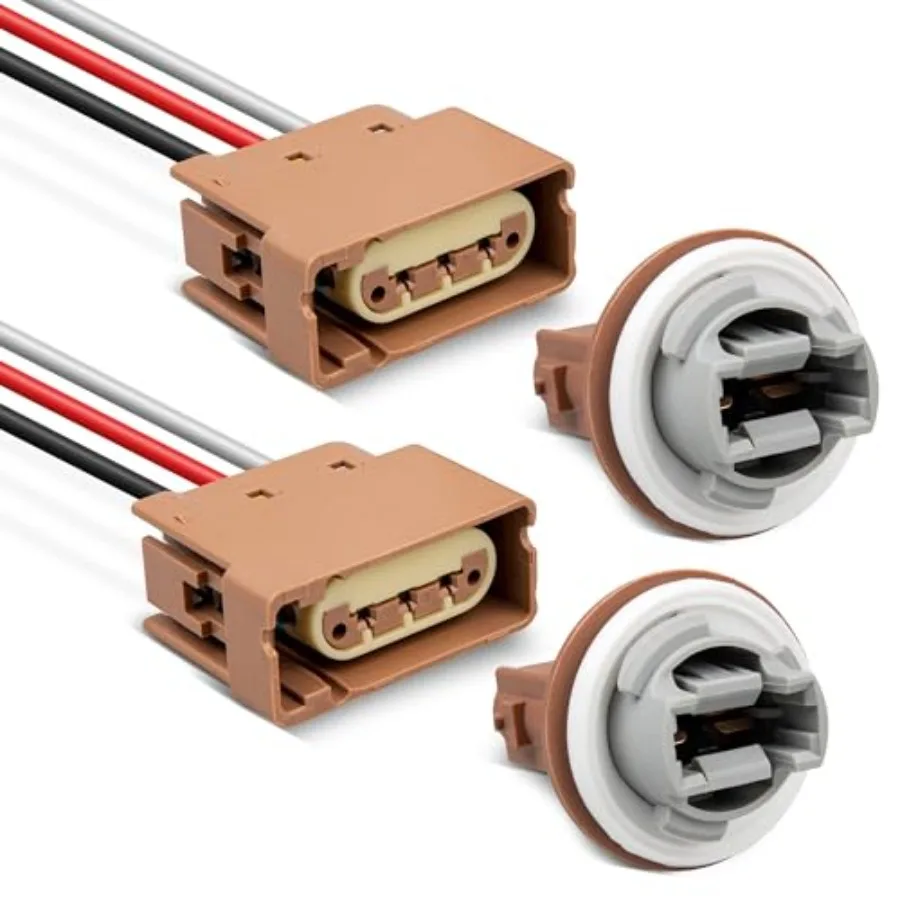 

【Spot goods】2U5Z13411SA Turn Signal Light Socket with 3 Wire Pigtail YF1Z13411CA Fit for 2004-2013 Ford F250/F350 Super Duty Es