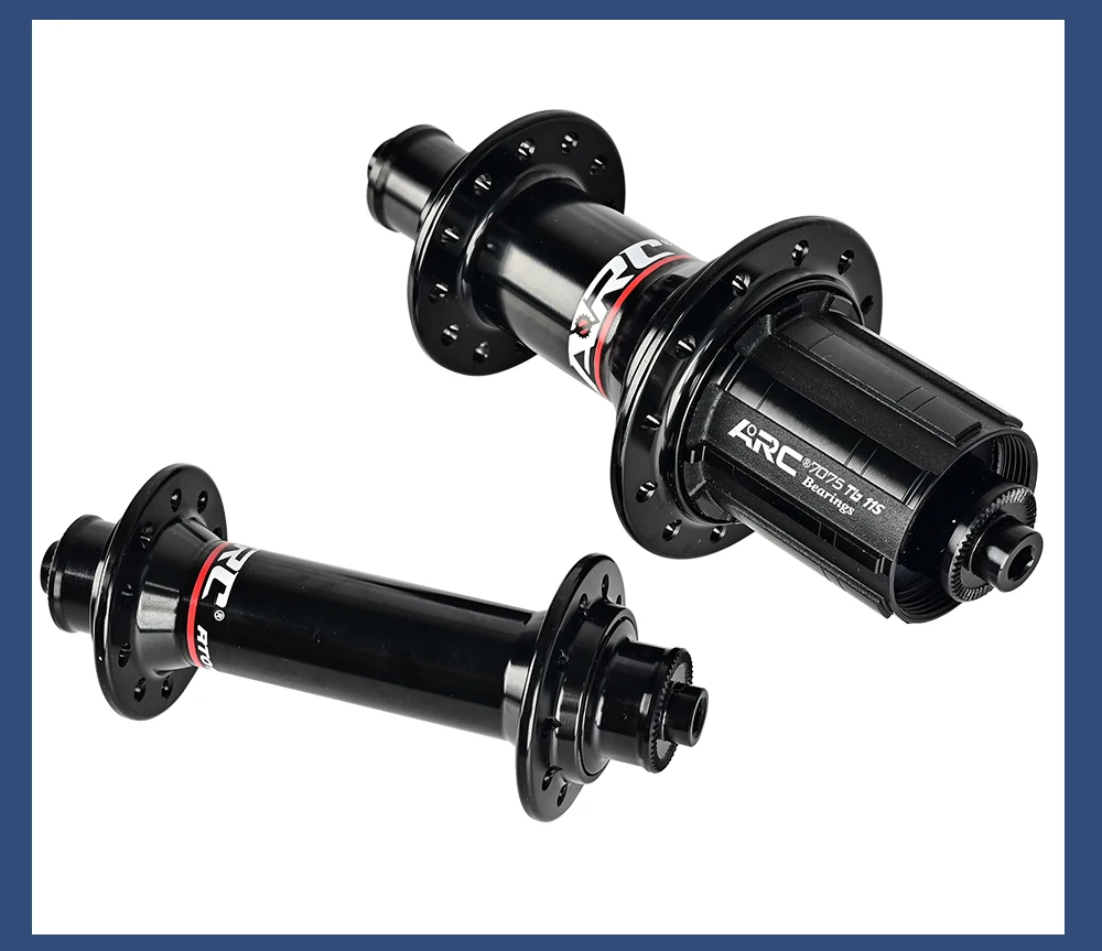 ARC Road Bike Hub Set 4 Pawls 48 Clicks High-Engagement 100/130MM NBK Sealed Bearings 20/24 Holes V-Brake 8-11 Speed Ultralight