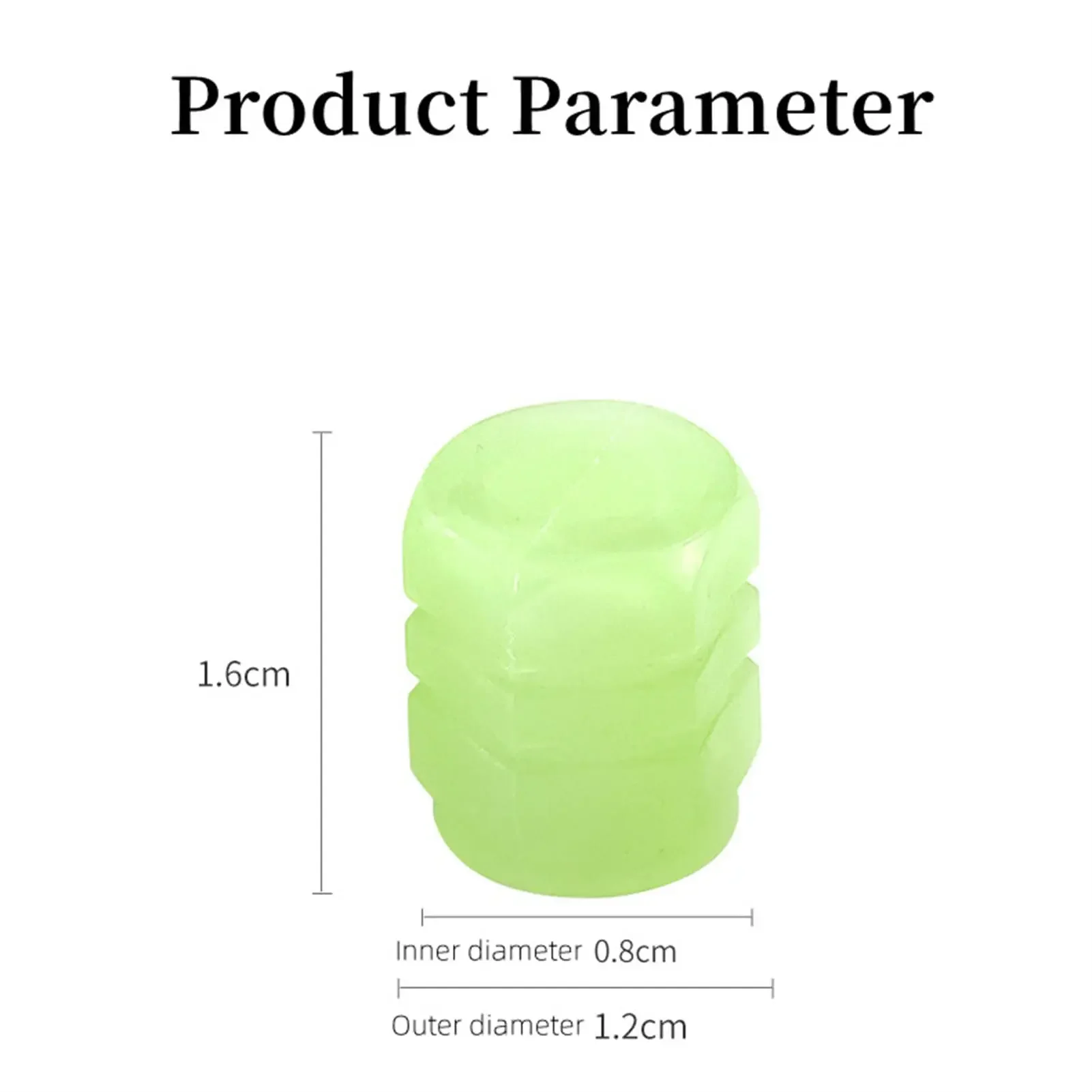 Bouchons de Valve lumineux Fluorescent vert bleu nuit brillant voiture moto roue de vélo style moyeu de pneu bouchon universel décor 4 pièces