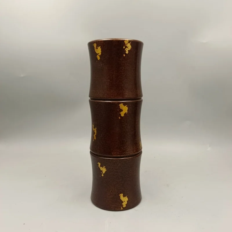 

Держатель для благовоний из чистой меди и бамбука, латунный антикварный держатель для ручек, ваза для дома, высококачественный декоративный орнамент, ведро для благовоний