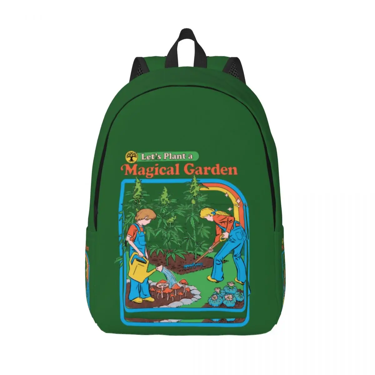 Arbor Day Magical Garden Tree Planting Backpack for Adult Teenage Student Daypack Occult Nostalgia Laptop Computer Canvas Bags