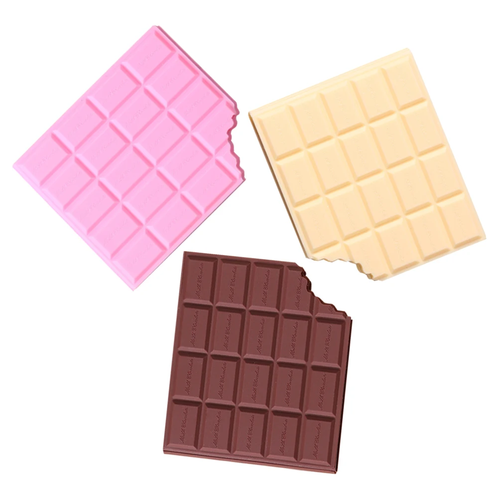 

3 Pcs Chocolate Note Pad Design Notebook Blank Scratch Pads Memo Shaped Writing Portable