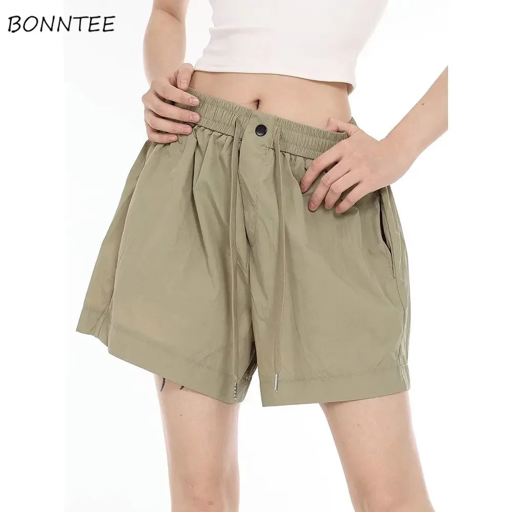 Safari Style Shorts Women Unisex Streetwear Students Fashion Summer Casual Unique New High Waist Korean Version Loose Hotsweet