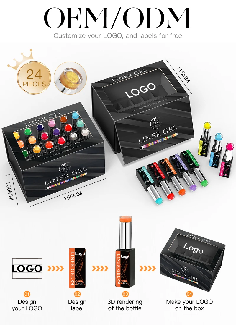 AS Solid Line Gel-Nagellack, nicht im Set, 24 Farben, für Maniküre, Zeichnung, Nagellack, DIY-Malerei, Lack, reiner Liner, Nägel, Kunstgel – Detail 7