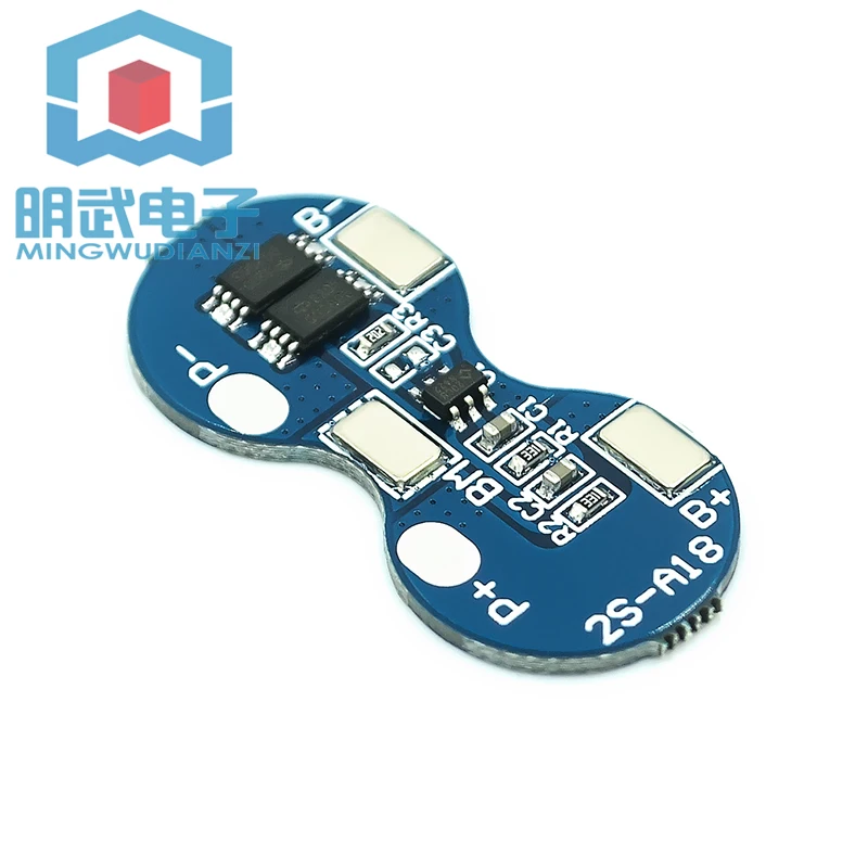 7.4V 2 Strings 18650 Lithium Battery Protection Board Double String Protection Chip 8.4V Overcurrent Overshoot 4A