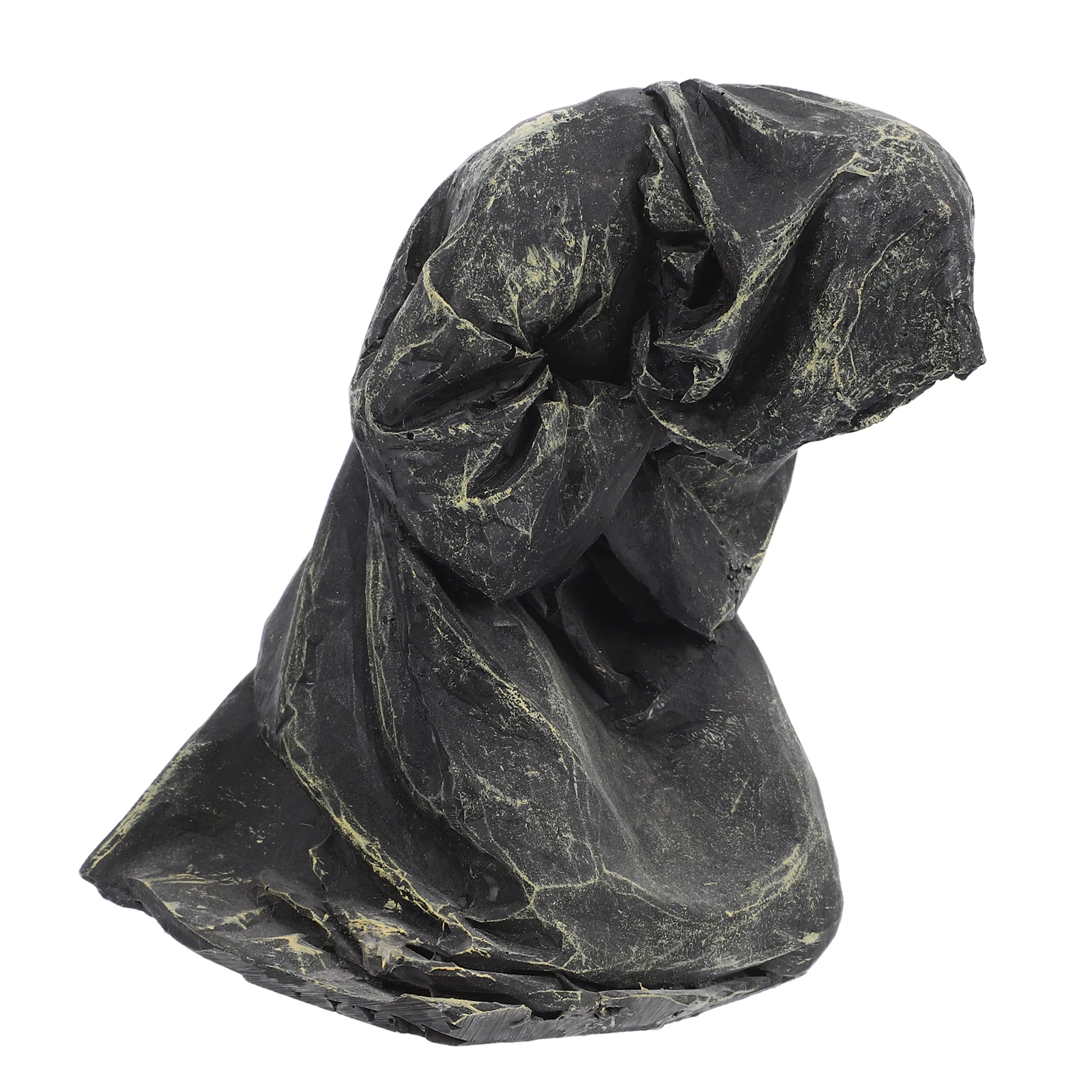 

Aquarium Decorations Aesthetic Buddha Statue Resin Sculpture Unique Fish Tank Accessory Zen Garden nament Durability Longlasting