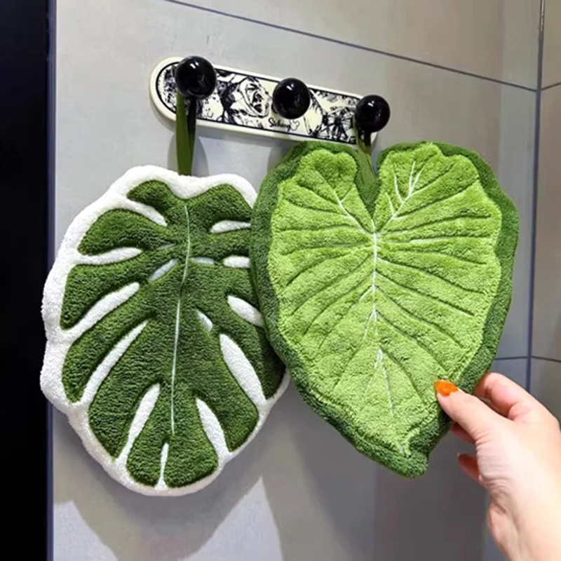 

Creative Hand Towel Handkerchief Kitchen Towels Super Absorbent Towel Hanging Cleaning Cloth Bathroom Kitchen Accessories 손수건