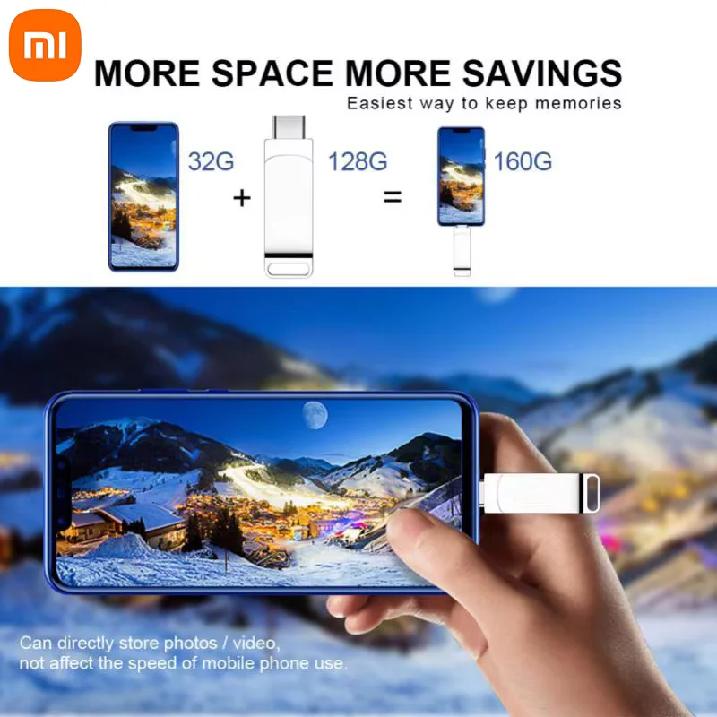 Xiaomi 16TB USB Flash Drive Waterproof High Speed Transfer Type-c 2-In-1 Interface Universal for Mobile Phone Computer New image 6