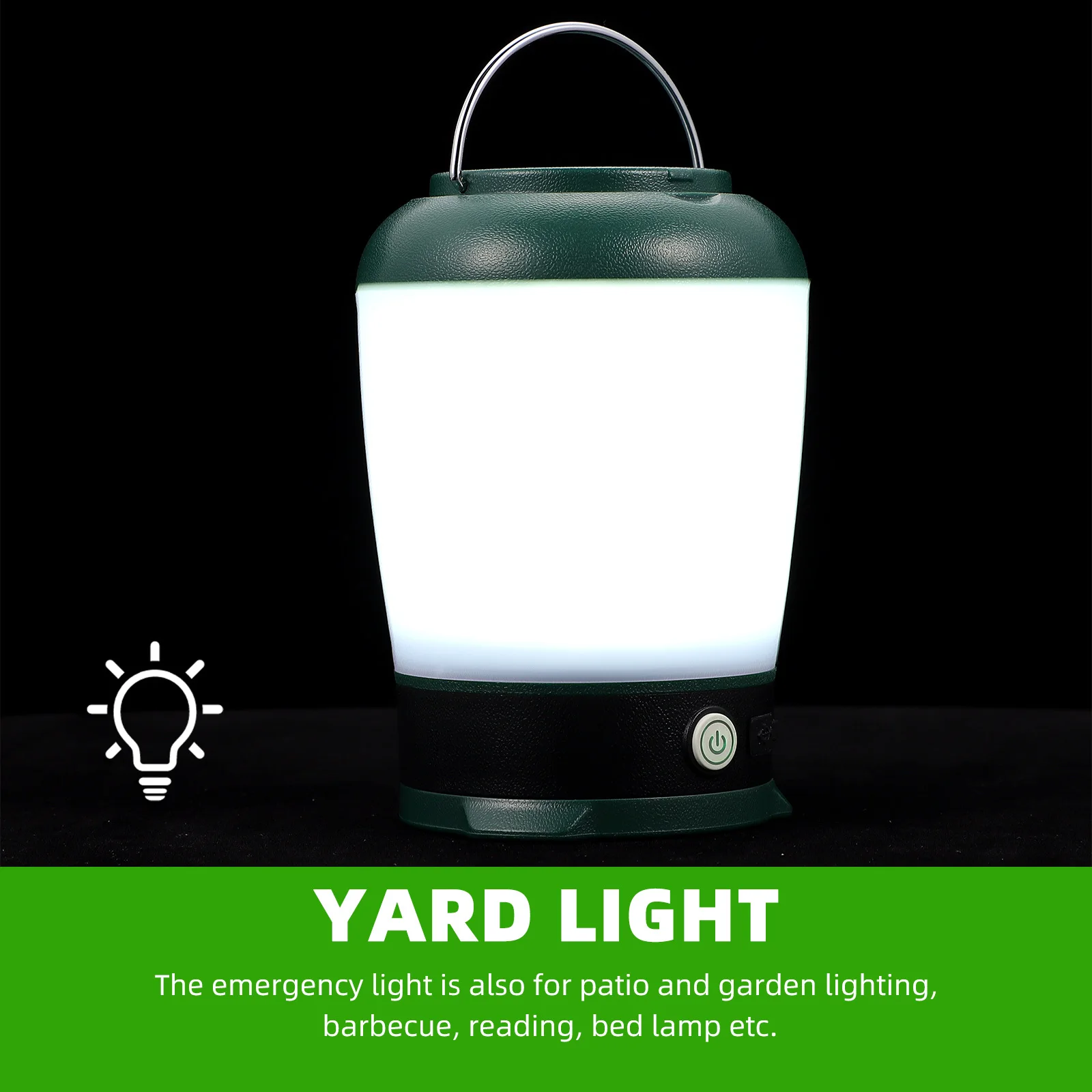 

1Set Emergency Light Multifunctional Rechargeable LED Hanging Outdoor Camping Tent Yard Light Dimmable Bright Super