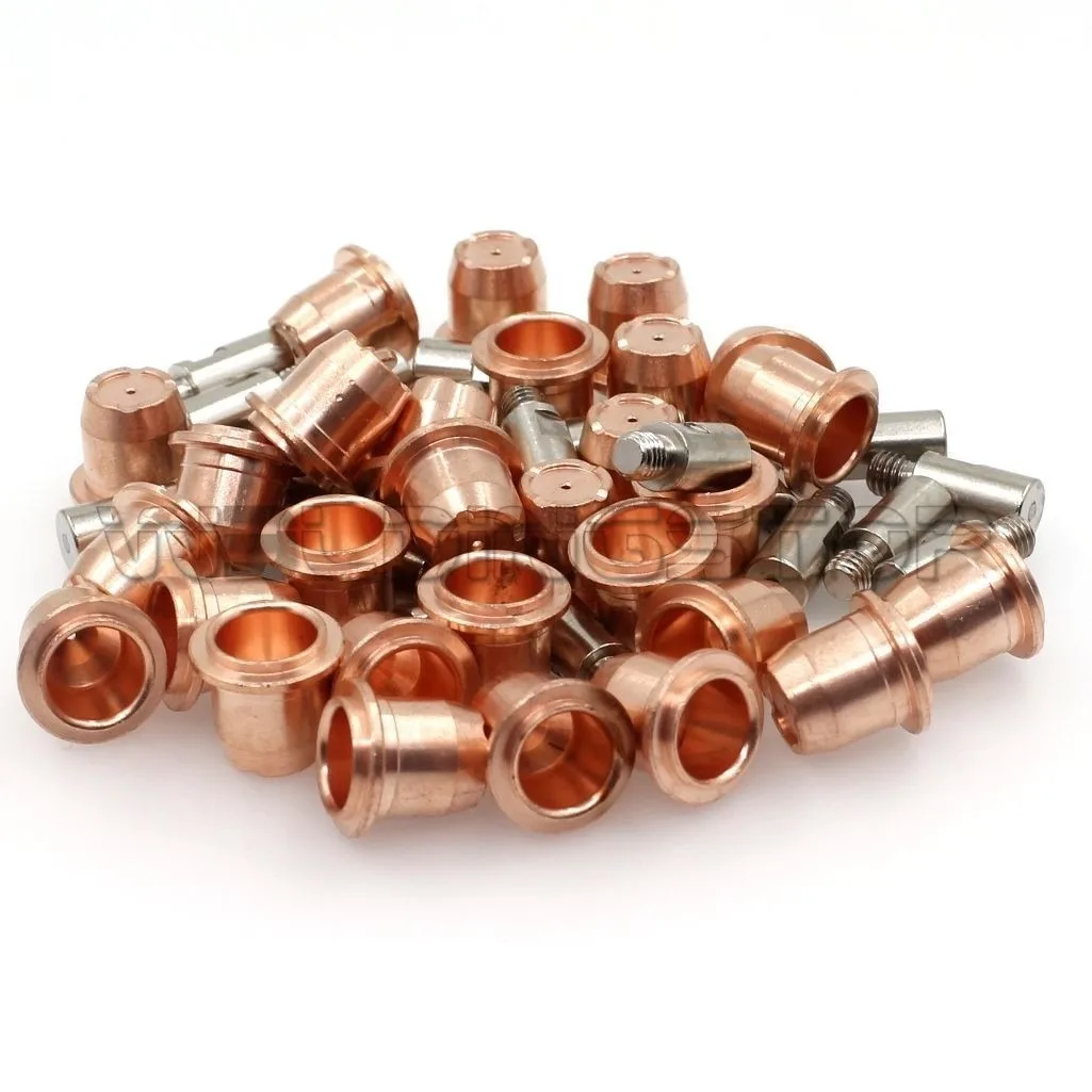 

Плазменные электроды PR-0105 и сопла 1.0 Drag Tips PD0102-10 для плазменной горелки Trafimet S45, 20 шт.