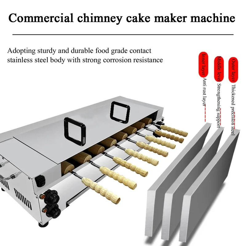 

220V Donut Machine German Brand Horizontal Chimney Roller Toaster Toaster Cake Roller Oven Horizontal Bread Oven Shop