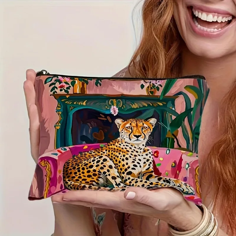Ladies Cosmetic Bag Multifunctional Zipper Storage Clutch Student Large Capacity Pencil Cloth