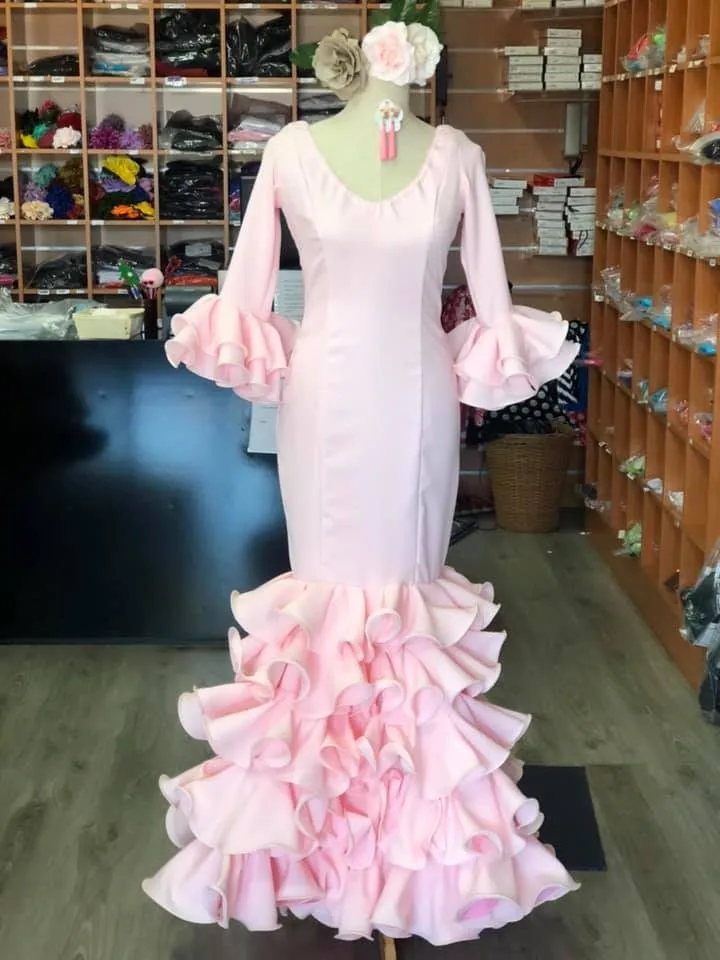 Robe de soirée de forme sirène pour femmes, tenue de soirée de standing, rétro, manches longues, queue de poisson, robe de bal, rose