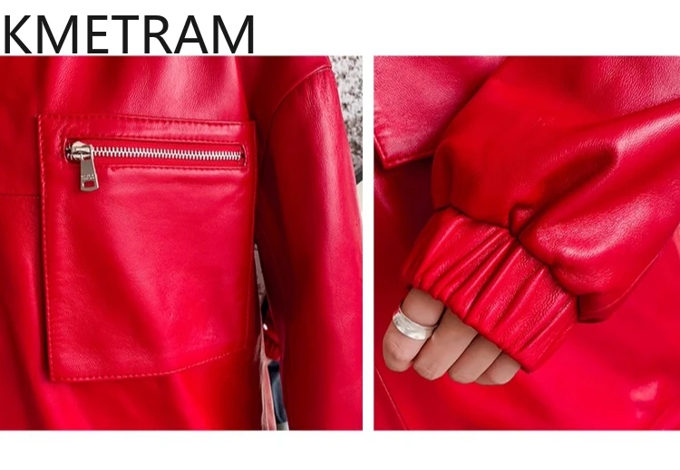 Strato superiore al 100% di giacca di pelle di pecora Donna Giacche casual larghe in vera pelle con cappuccio Novità in cappotti Abiti autunnali 2025 Donna 