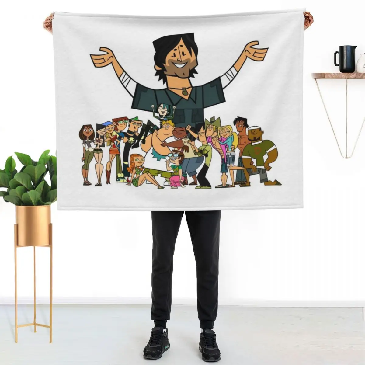 

Total Drama Throw Blanket Soft Comfort Blanket for Reading Watching TV