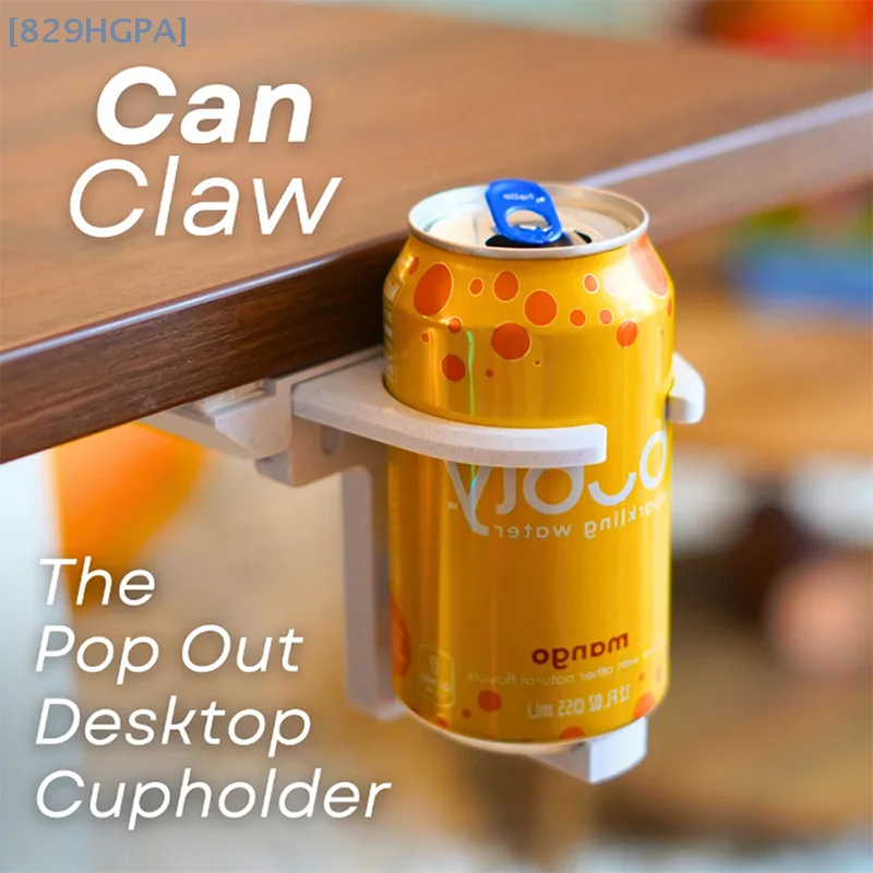 1 Pcs Folding Cup Drink Holder Cup Holder Tray Water Bottle Holder Adjustable Drink Holder Can Claw Under Table Holder Organizer