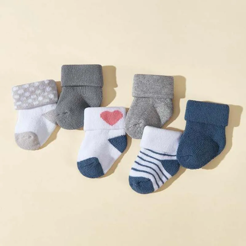 3Pair/lot new autumn and winter thick warm socks for boys and girls