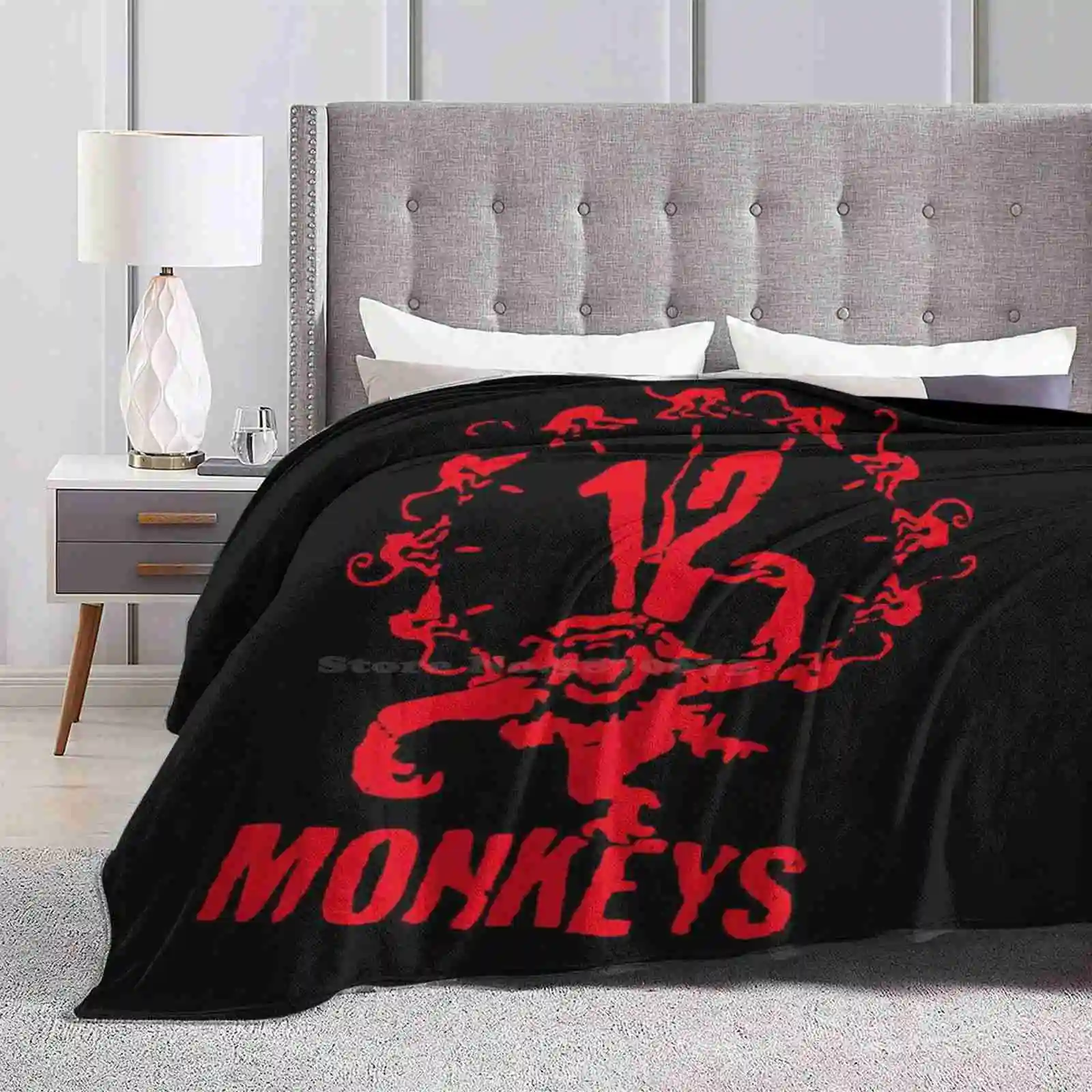 12 Monkeys Latest Super Soft Warm Light Thin Blanket 12 Monkeys Brad Pitt Bruce Willis Terry Gilliam Cult Movie Classic Vintage