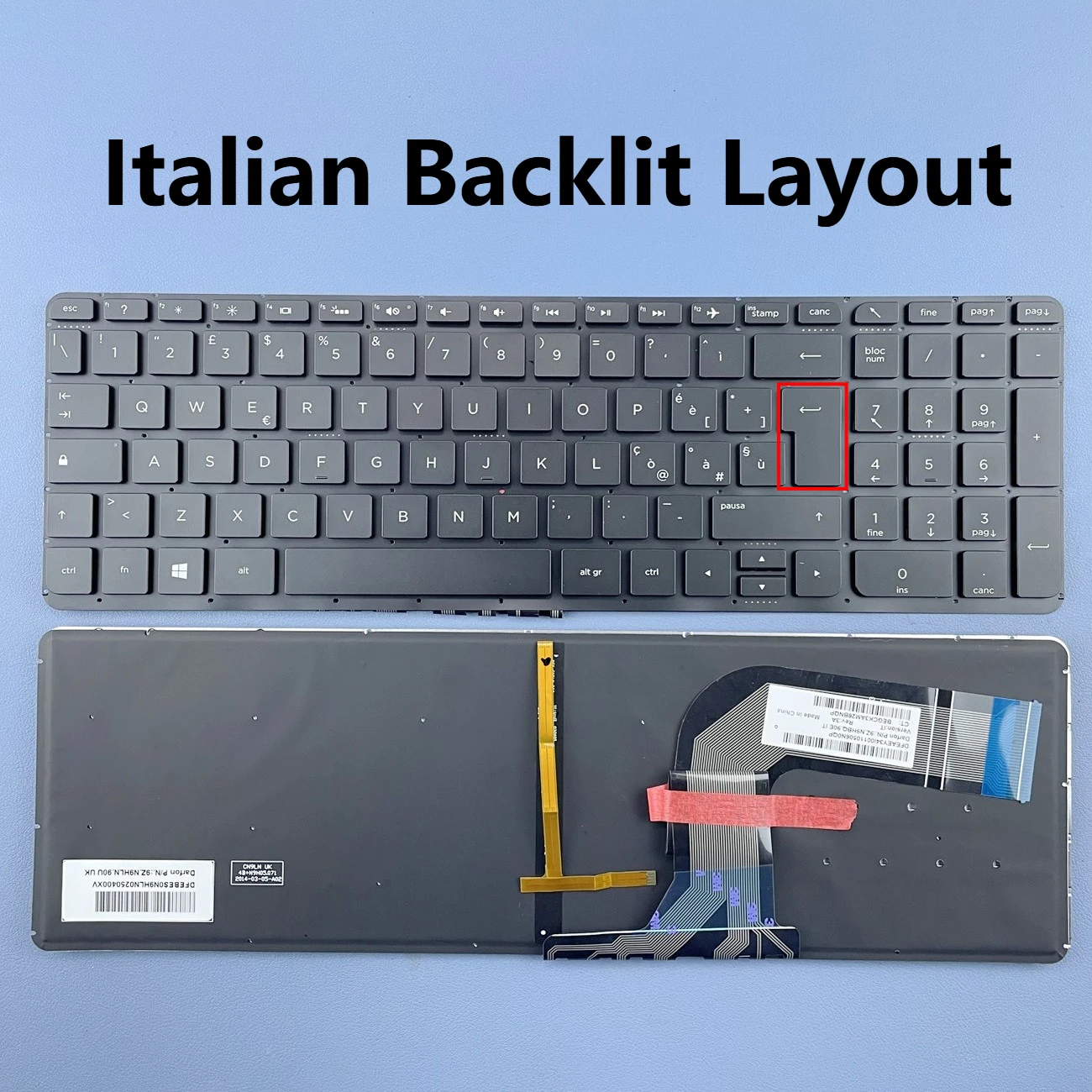 Italian Swiss Backlit Laptop Keyboard For HP 15-P 15-K 15-V 15T-K100 200 15Z-P000 17T-F 17-K 17Z-F 17-F Series IT SW Layout