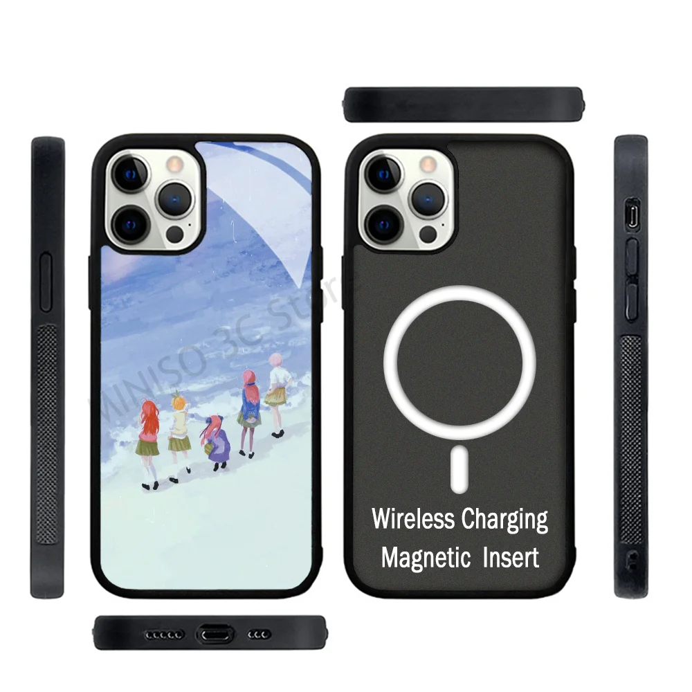 

The Quintessential Quintuplets Anime Phone Case Strong Magnetic For IPhone 15 14 13 Pro Max 11 12 Mini For Magsafe