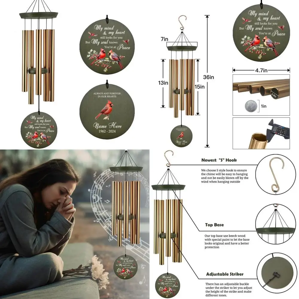 

honoring loved ones: custom memorial wind chimes for grieving hearts