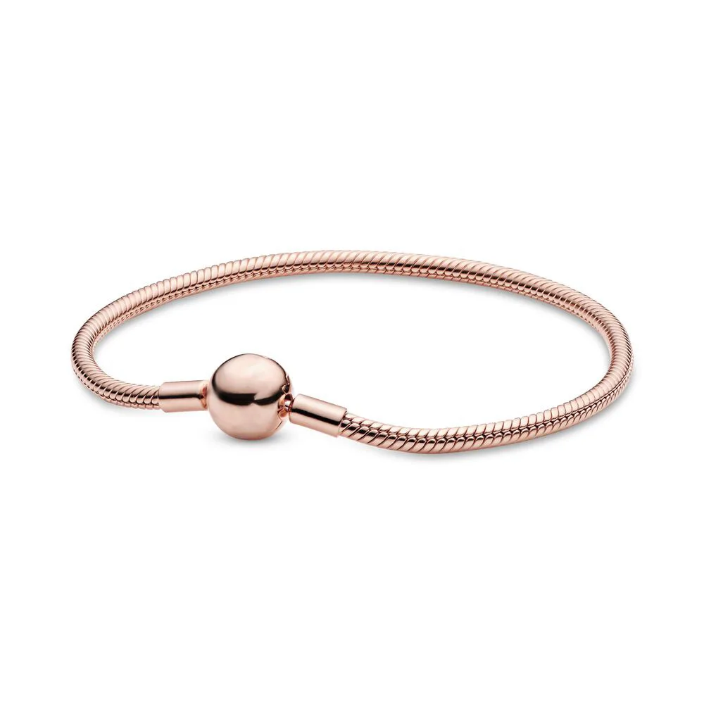 Bestseller: 925% reines Silber, klassische Serie mit herzförmigem Rundrohrkörper und Schlangenknochen-Armband für Frauen, DIY-Schmuckgeschenk – Detail 6