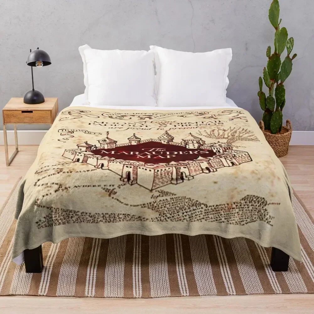 the marauder map Throw Blanket Thermal Soft Beds Blankets