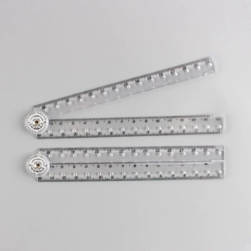 Righello acrilico pieghevole da 1 pezzo: perfetto per materiale scolastico e per ufficio