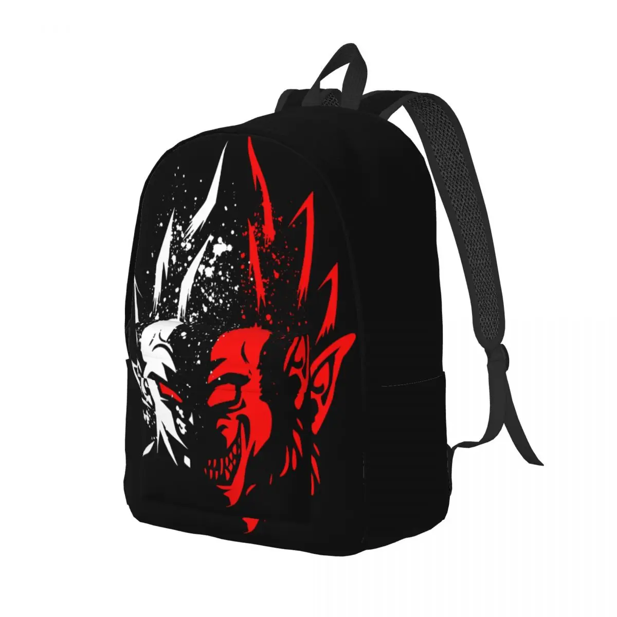 Vegeta Transformation Monkey Casual Backpack Outdoor Student Work Saiyan Dbz Dragon Ball Daypack for Men Women Laptop Canvas Bag