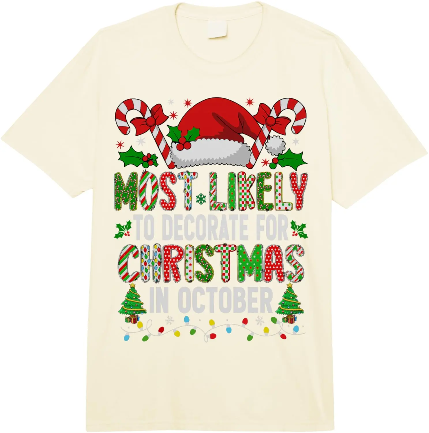 من الأفضل أن تزيين عيد الميلاد أكتوبر الأسرة الراحة الألوان الكبار الوزن الثقيل تي شيرت الرجال النساء الجرافيك تي شيرت #3