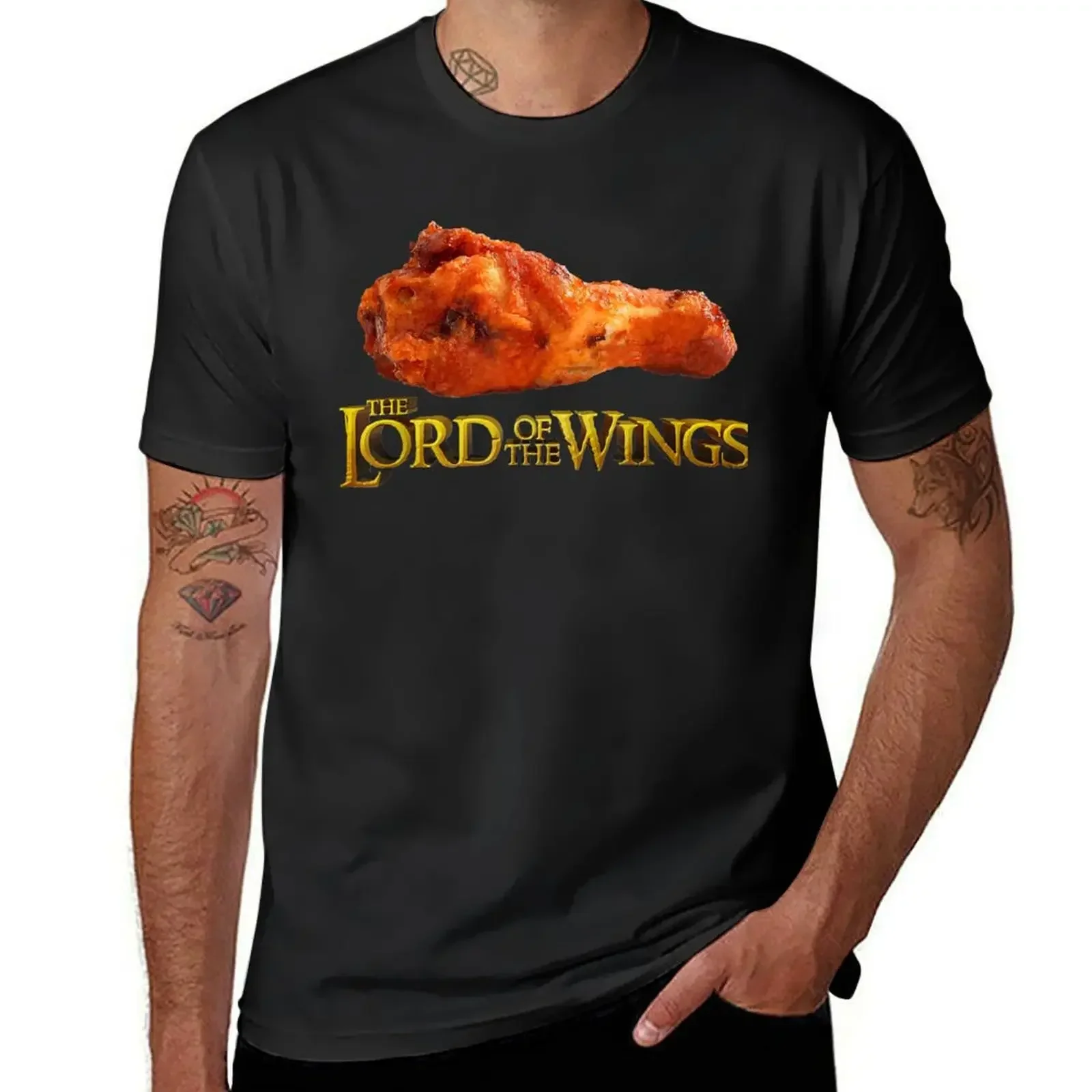 Lord of the Wings - Funny BBQ Chef Cook gift Chicken Wings T-Shirt graphics man t shirt custom t shirt t shirt for men