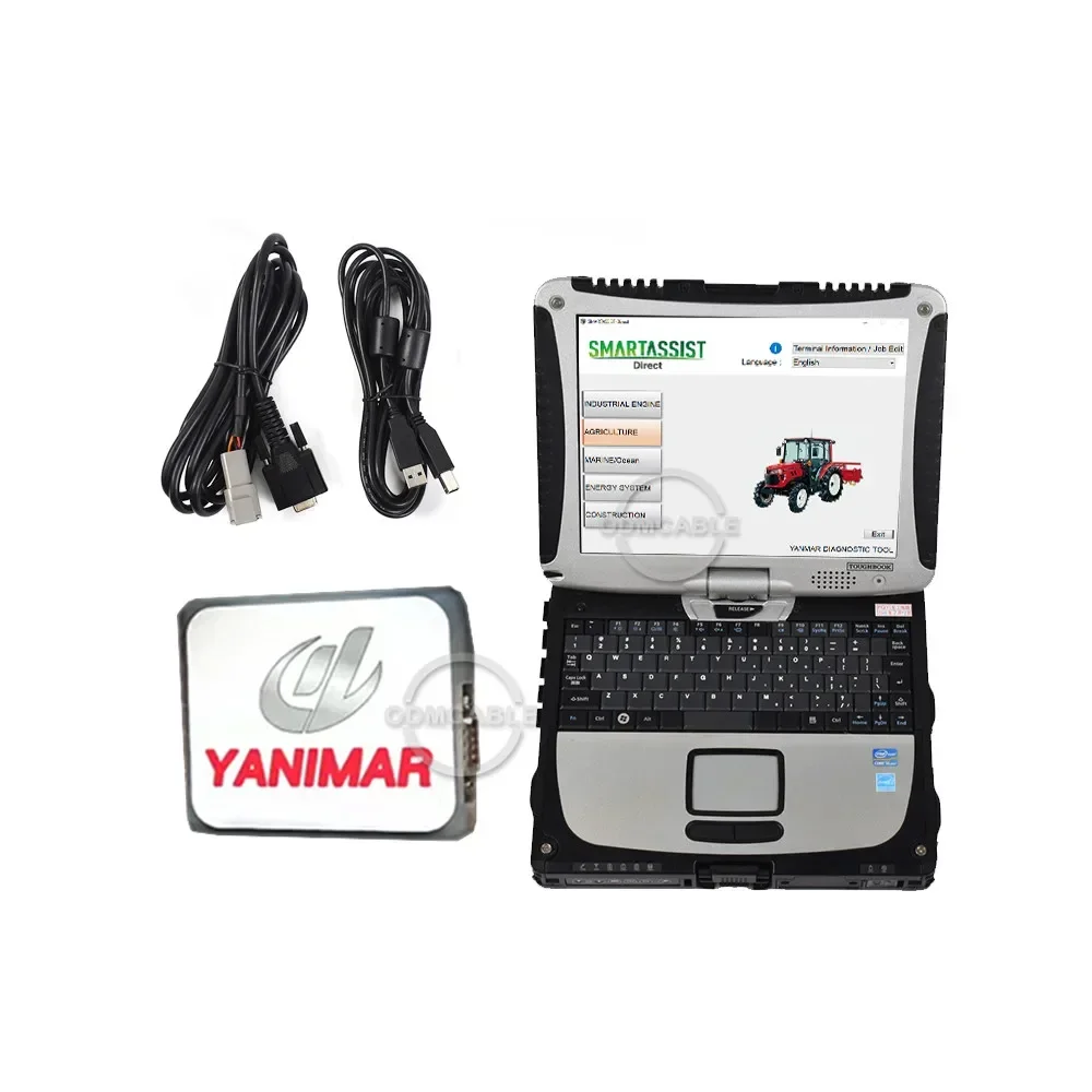 For Yanmar Agriculture construction Tractor diagnostic tool For YANMAR Diagnostic Service Tool YEDST with Cf 19 laptop