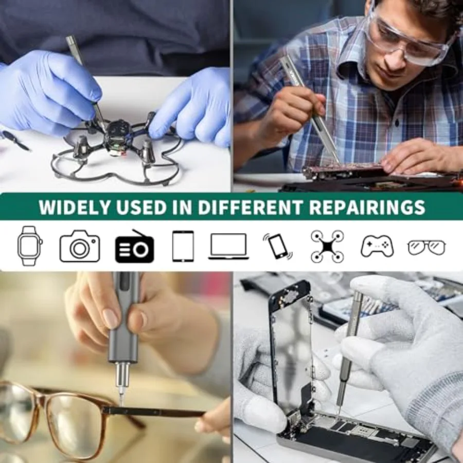 Tournevis électrique 3.7V, jeu de tournevis de précision 67 en 1, 52 embouts magnétiques, 3 couples, tournevis sans fil, réparation Rechargeable