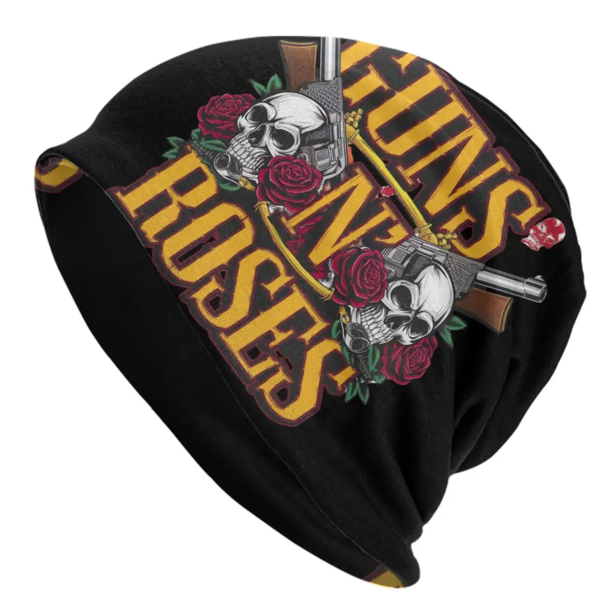 Guns N Rose Skull Heads Band Skullies gorros gorras hombres mujeres Unisex al aire libre invierno cálido sombrero de punto gorros para adultos