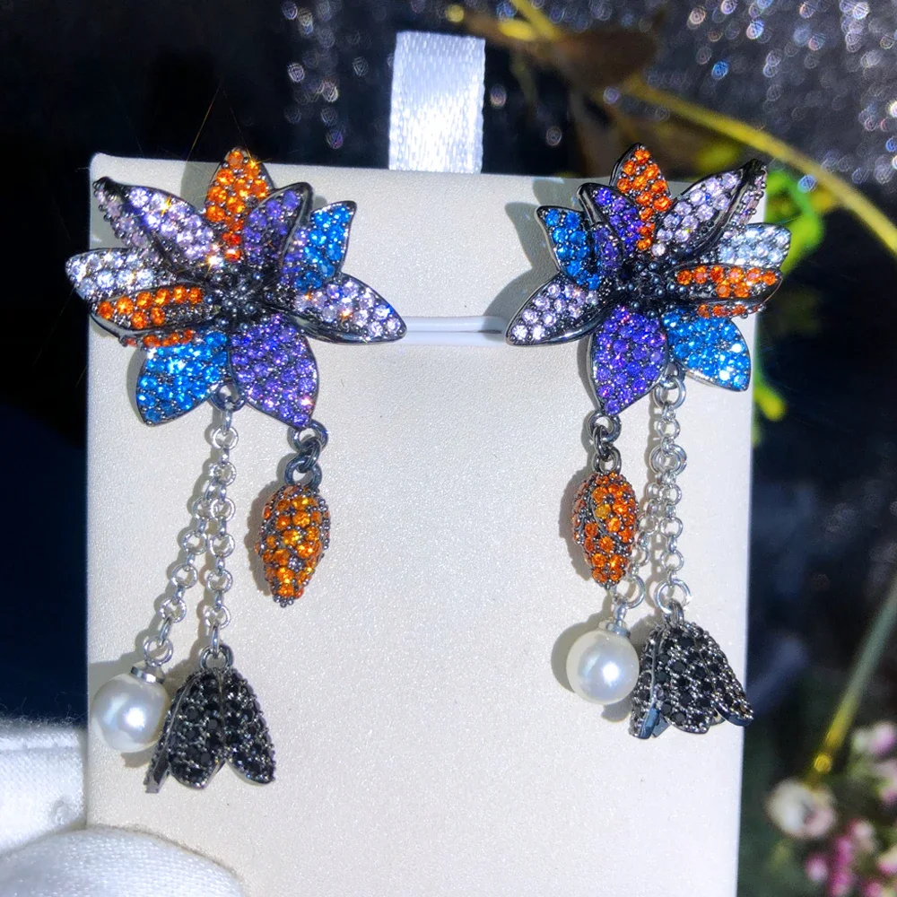 

Kellybola Gorgeous Drop Sweet Pendant Earrings For Women Bridal Wedding Daily Surper Jewelry Noble Luxury Gorgeous High Quality