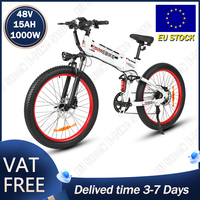 SMEBIKE LO26 PLUS Electric Bike 1000W 48V15AH Hydraulic Brake E-bike 26-inch Tire Full Suspension All-terrain Electric Bicycle