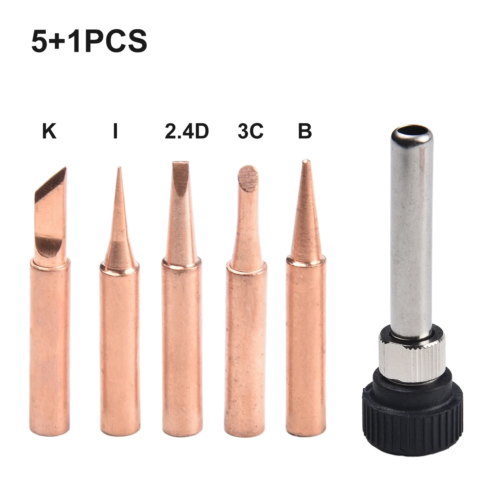 

Soldering Iron Tips Handle Set Package Content Quantity Pcs Soldering Thin Tips Copper Iron Tip Set DIY Soldering Tools