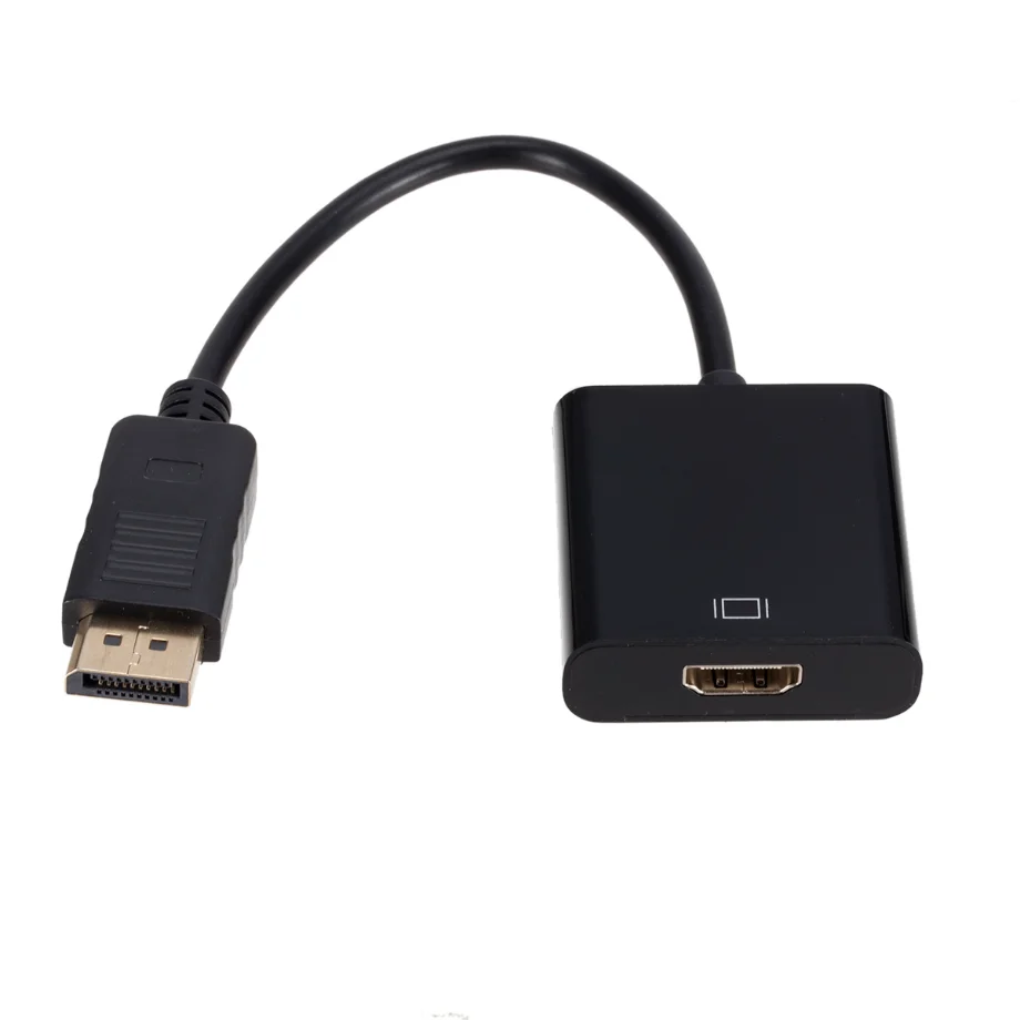 PzzPss DisplayPort to HDMI-compatible Adapter Cable 1080P DP to HDMI-compatible Male to Female Converter For PC Laptop To HDTV