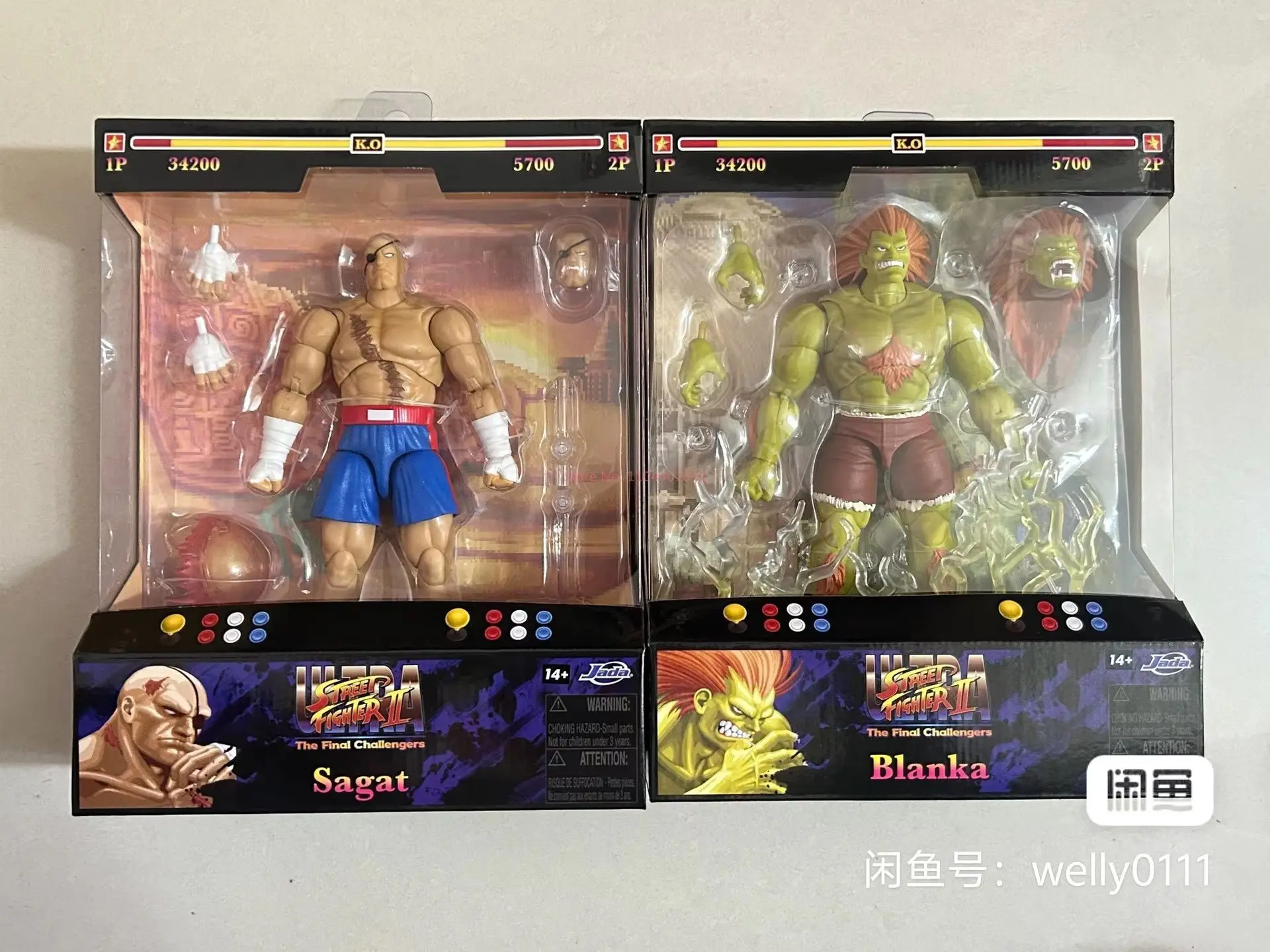 Quente em estoque jada brinquedos blanka sagat vega street fighter onda 4 anime figura de ação modelo coleção ornamento brinquedo presente aniversário