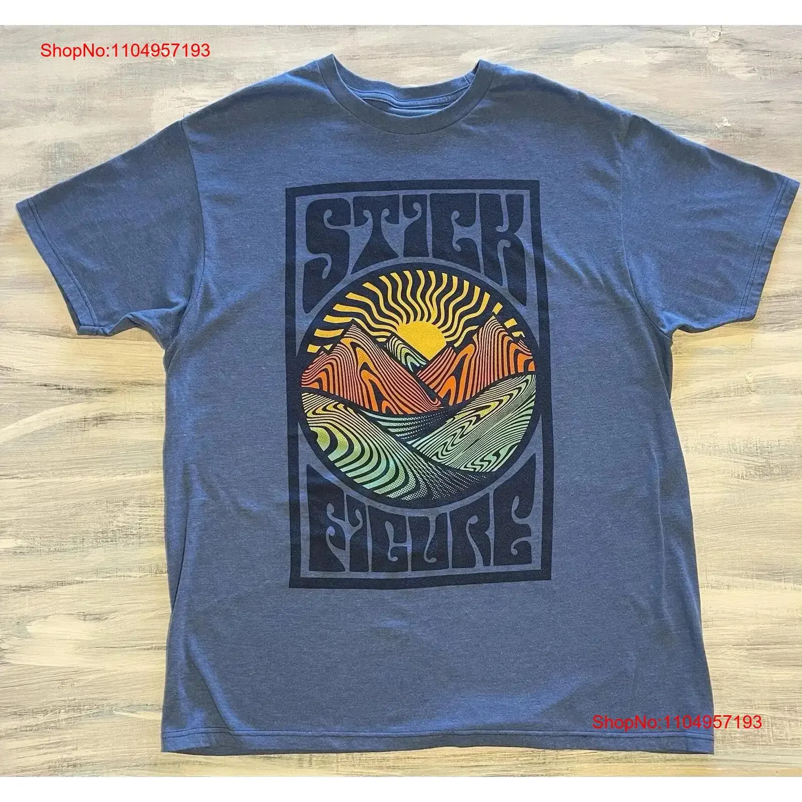 Stick Figure Band For Fan Reprinted T Shirt Full Size S 5XL Li1798 vintage Washed Stretched Soft graphic Breathable streetwear