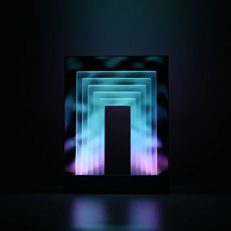 ضوء الليل تصميم الشعور أورورا غروب الشمس غرفة نوم خلفية جو عيد ميلاد الزفاف المشاركة هدية #4