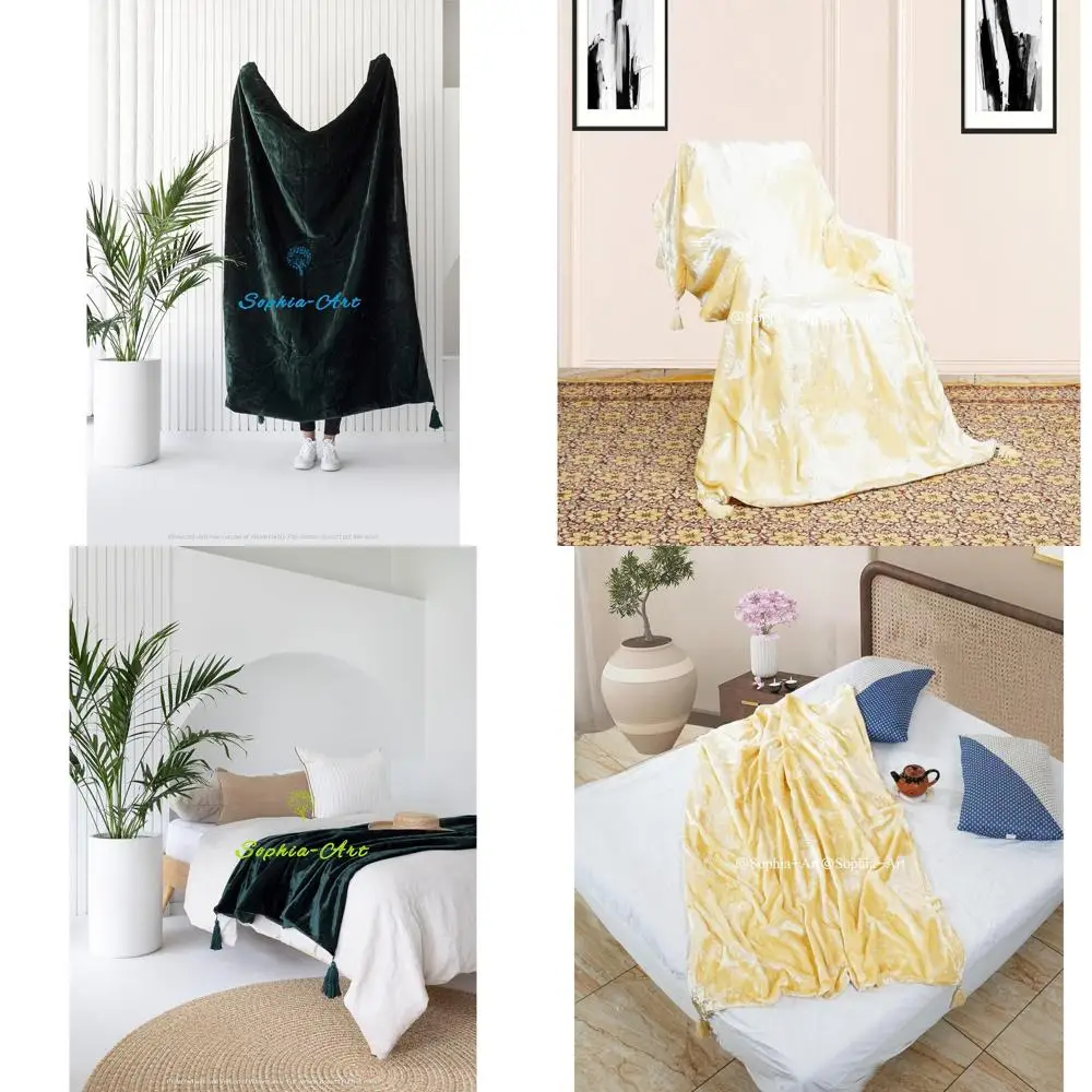 

Роскошное мягкое бархатное одеяло с кисточками, диван-кровать, мягкое, теплое, уютное, плюшевое, легкое, приятное для домашних животных