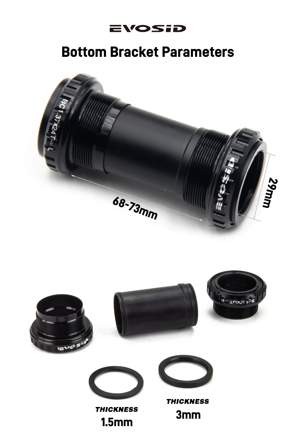 EVOSID Rennrad 1x10/11/12 Geschwindigkeit Kurbel Kettenblatt RAD 40T 42T 44T 46T 48T Einzel Kettenblatt Rennrad Kurbelgarnitur – Detail 7