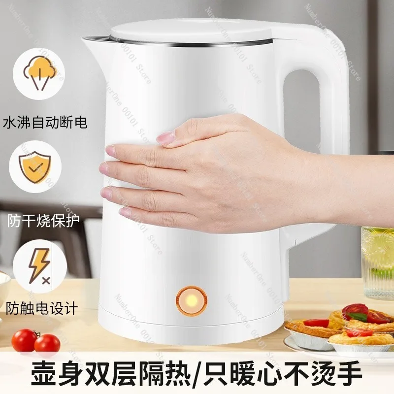 Large Capacity 1.8L Electric Kettle for Home Kitchen Fast Heating Hot Water Boiler Anti Scald Double Layer Automatic Power Off