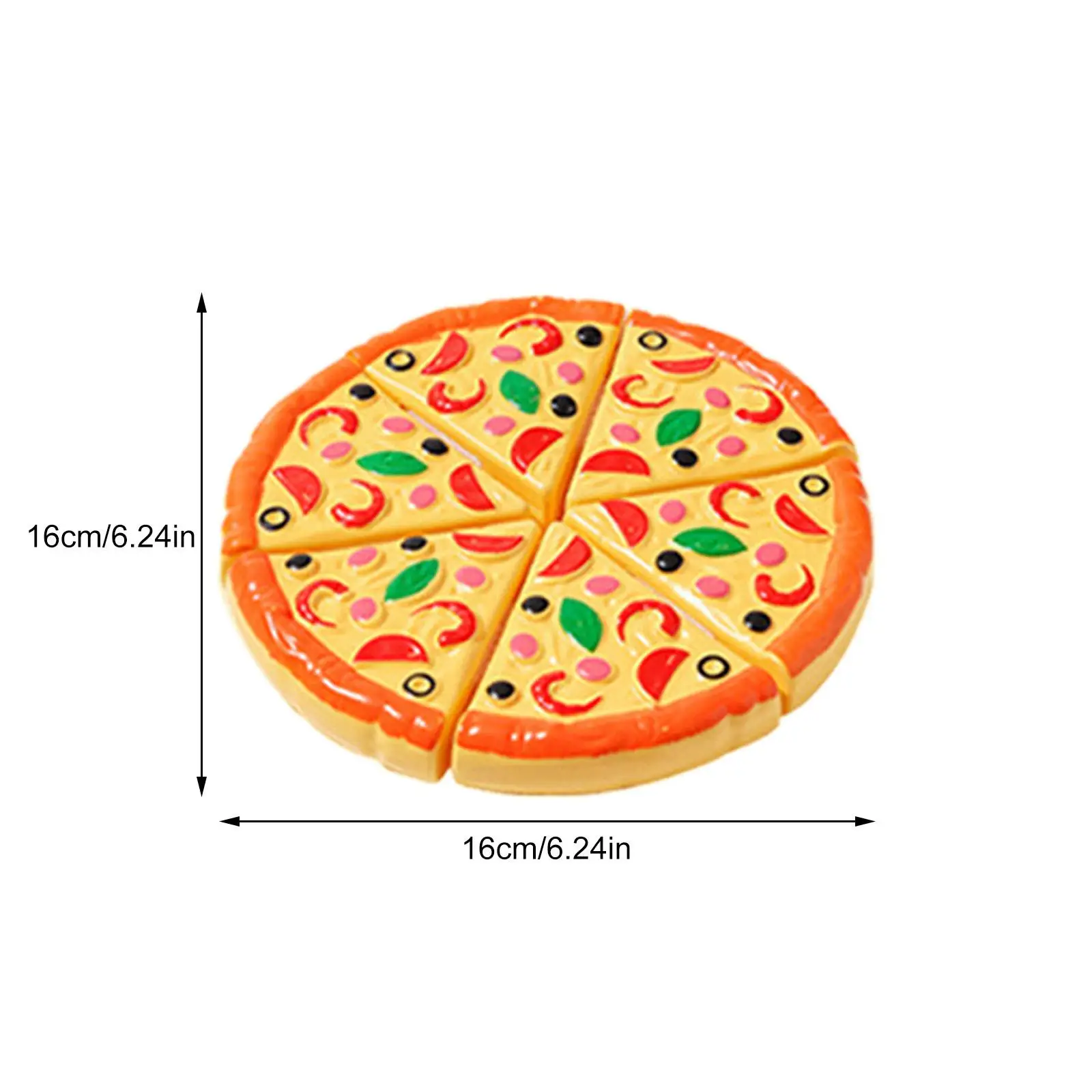 Kids Pizza Cutting Toy Simulation Plastic Pizza Dinette Child Toy Kitchen Pretend Play Food Cooking Kitchen Toys for Girls Kids