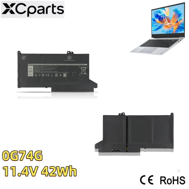 

11.4V 42Wh New 02PFPW 451-BBZL 0G74G Laptop Battery for Dell Latitude 5300 5310 7300 7400 Series 7280 7290 7380 7390 7480 7490